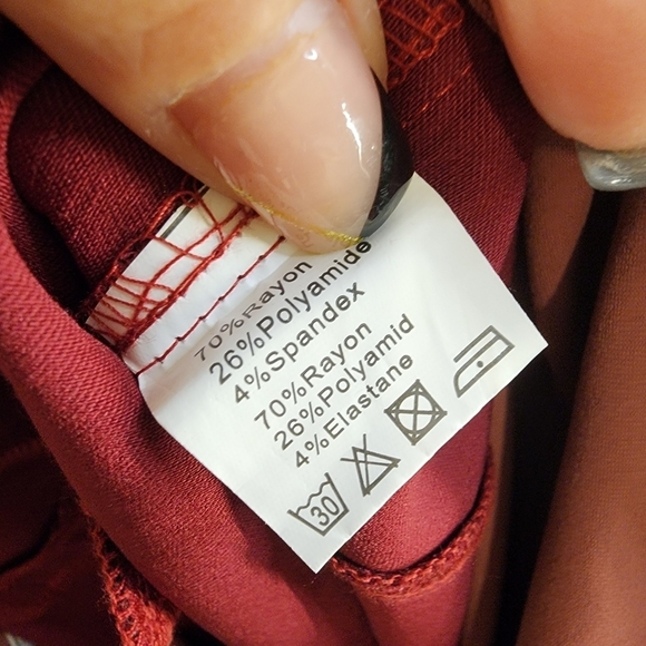 Maacie Burgundy Maternity Pant size XXL NWT - Picture 9 of 14